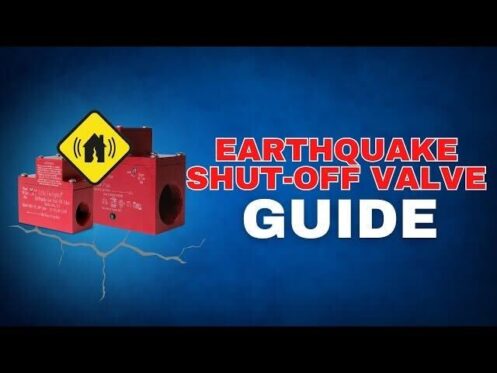 The image is a thumbnail of an earthquake shut-off valve.