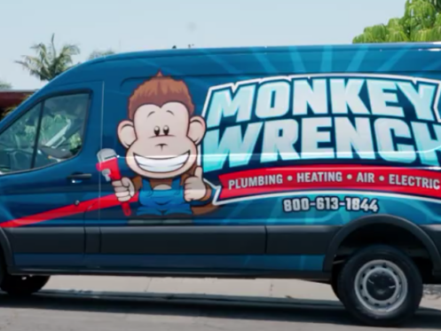 A side picture shot of the new Monkey Wrench van.